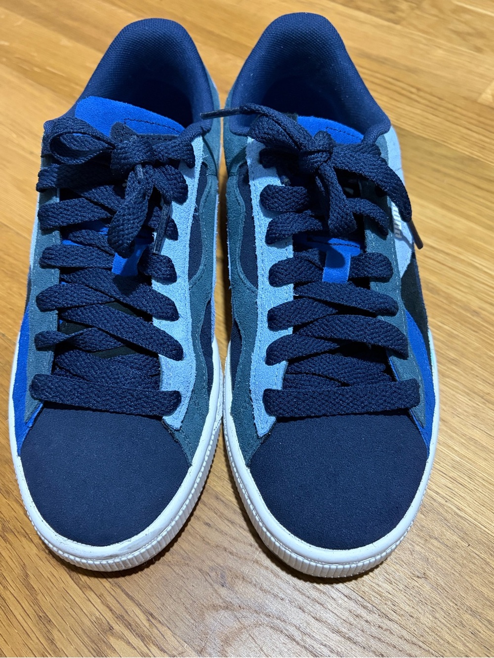 EUC Puma Suede 'Camowave - Navy Day Dream, Men’s sz 6.5 - Picture 5 of 7
